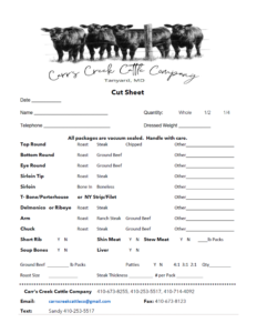 Cut Sheet
